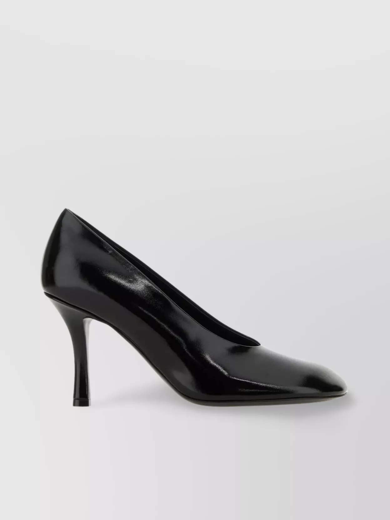 Shop Burberry Pointed Leather Stiletto Pumps In Black