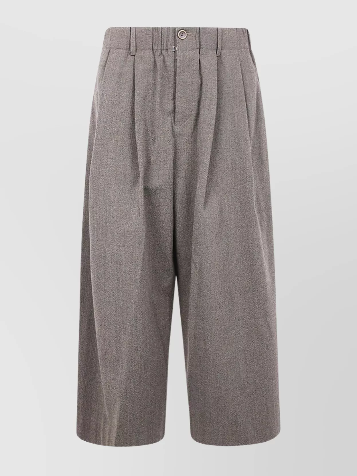 Uma Wang Elastic Waist Casual Pants In Gray