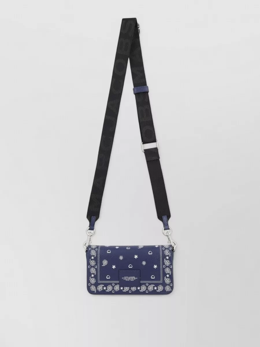 Marc Jacobs Crossbody Bag Adjustable Detachable Strap Floral Motif