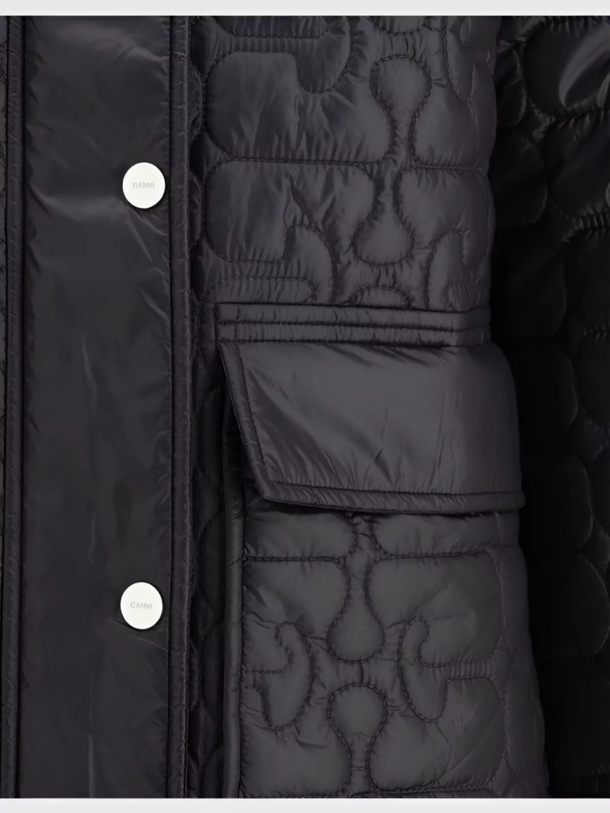 Ganni Quilted Glossy Puffer Jacket