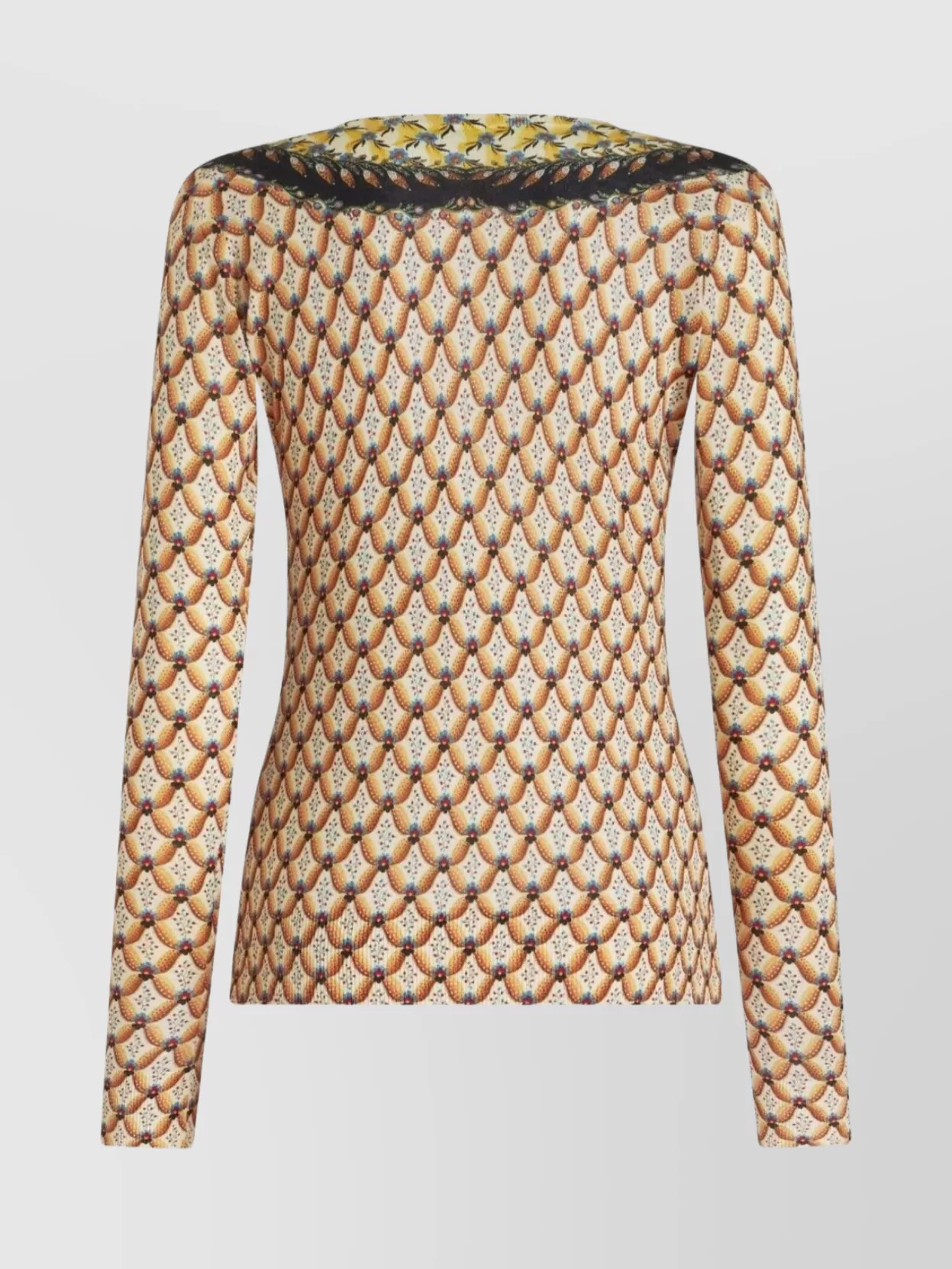 Etro V-Neck Floral Lace Knitwear