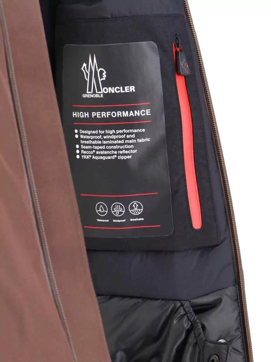 Moncler Grenoble Hooded Jacket High Collar Adjustable Cuffs