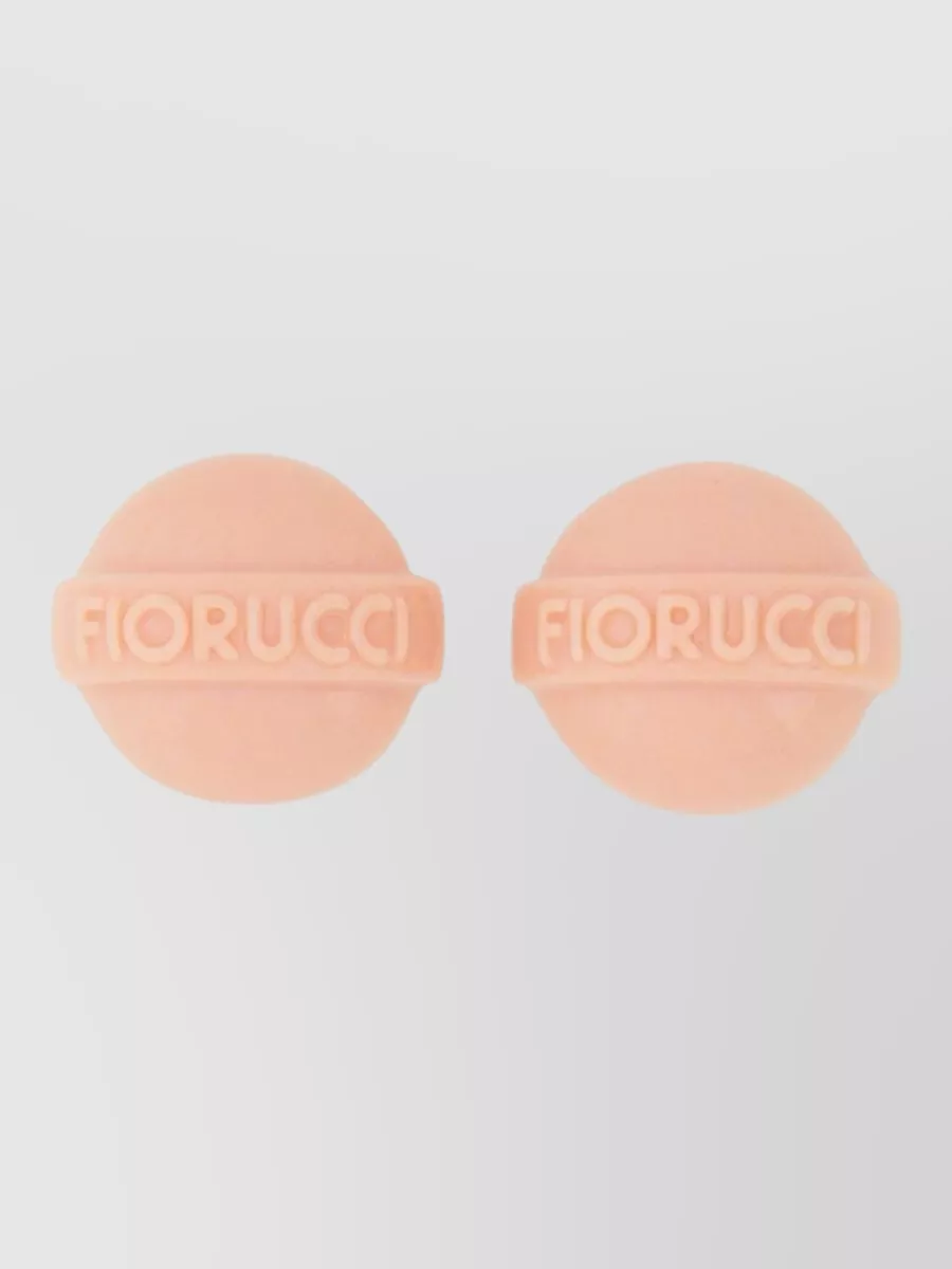 Fiorucci resin clip-on earrings