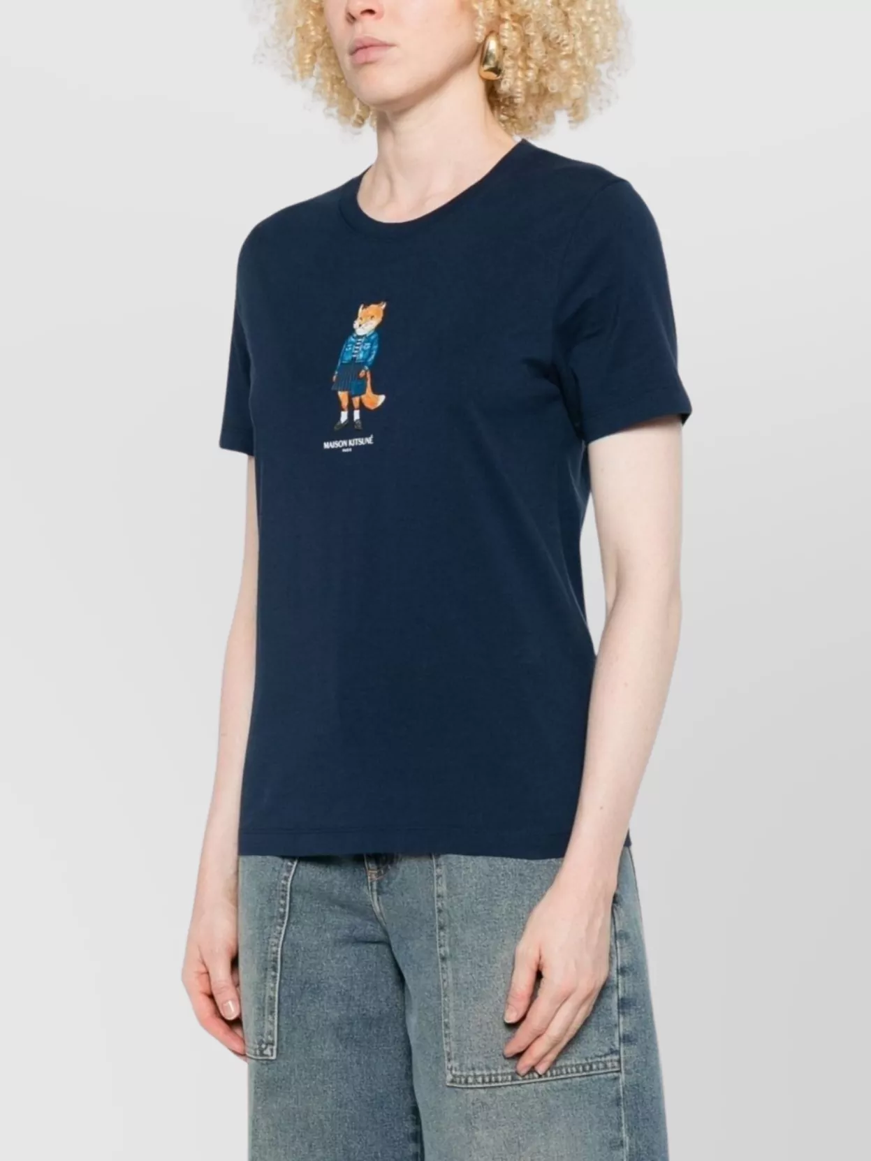 Maison Kitsuné Fox Printed Cotton T-Shirt