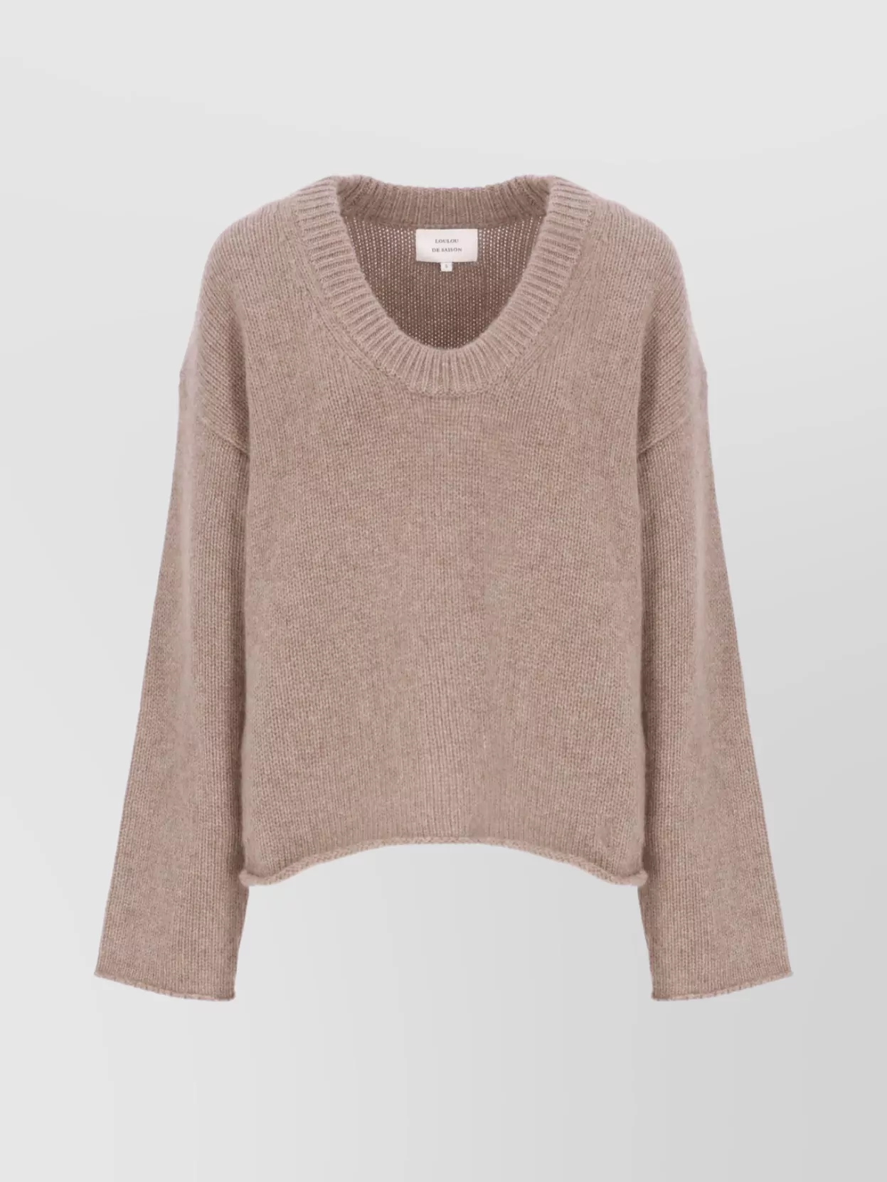 Loulou Studio Relaxed Fit Wool Sweater V-neck In Pink