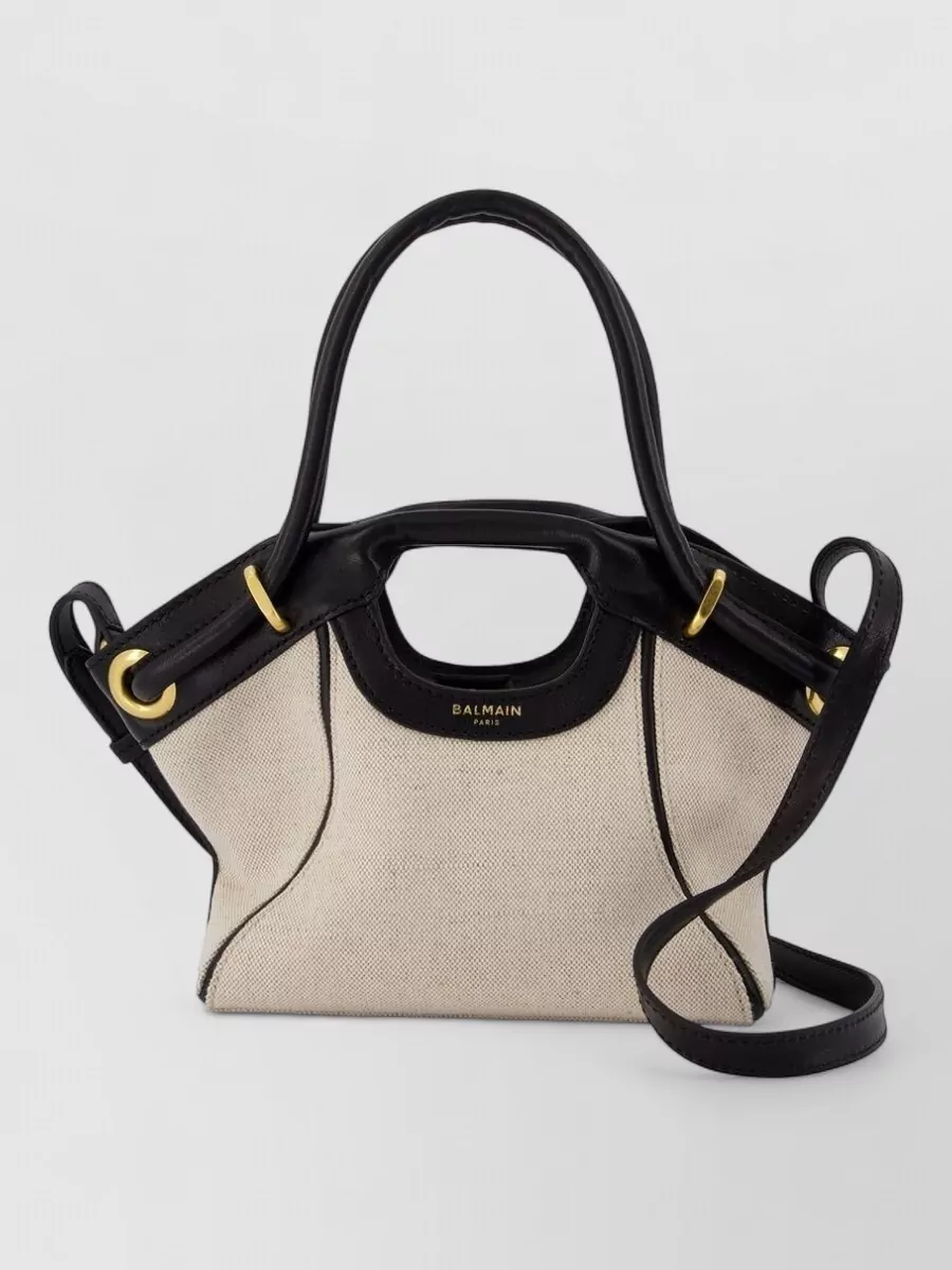 Balmain soft small leather tote bag