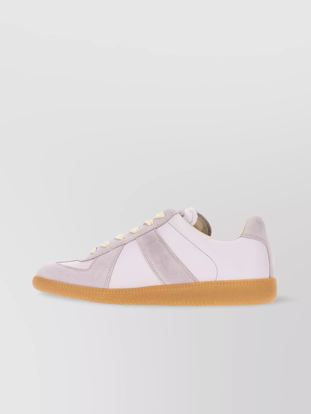 Maison Margiela Low-Top Suede Panel Rubber Sole Sneakers
