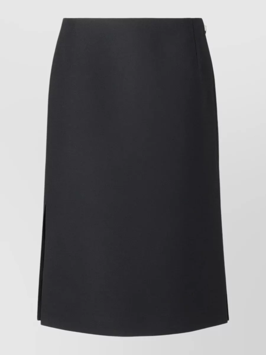 Fendi silk wool midi pencil skirt