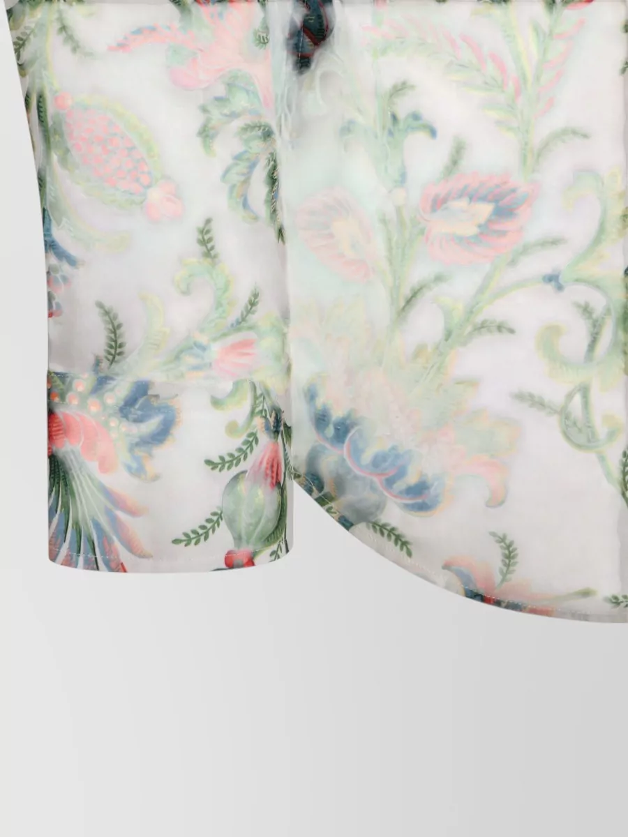 Etro Casual Shirt Button Down Collar Floral Pattern