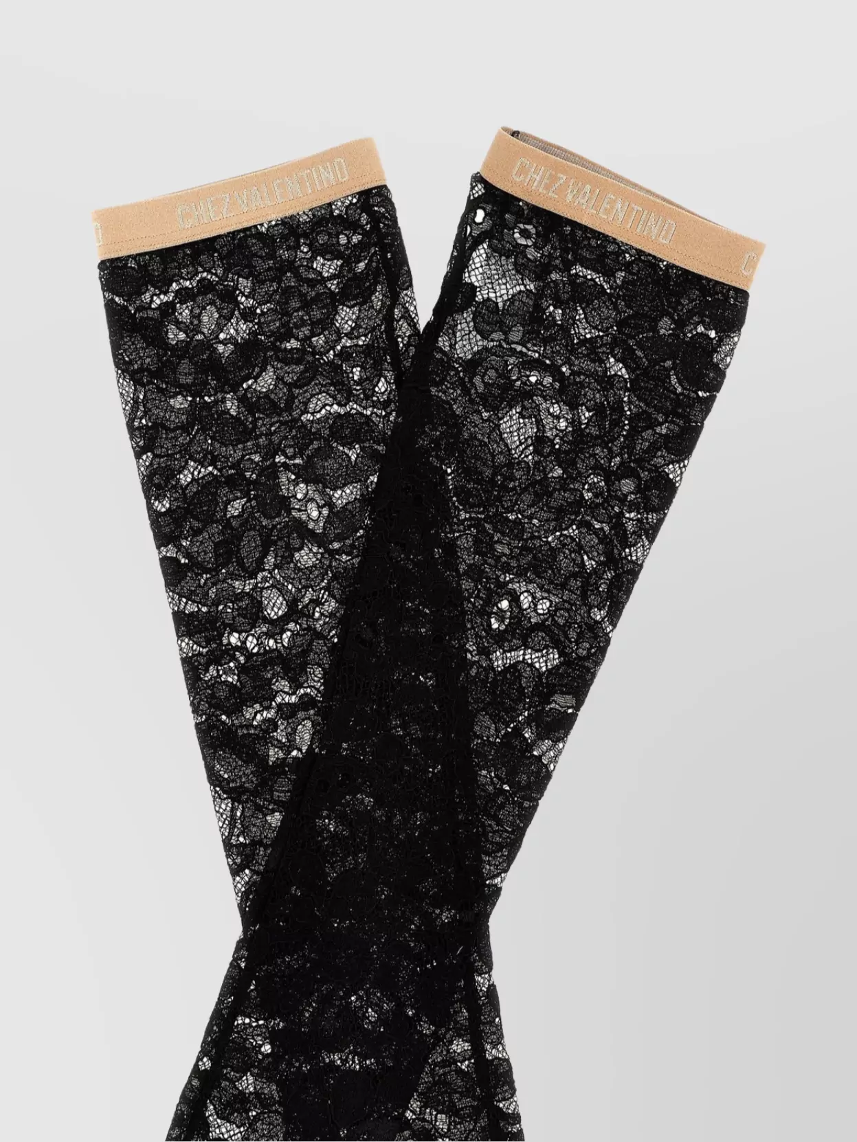 Valentino Lace Trimmed Elastic Band Leggings
