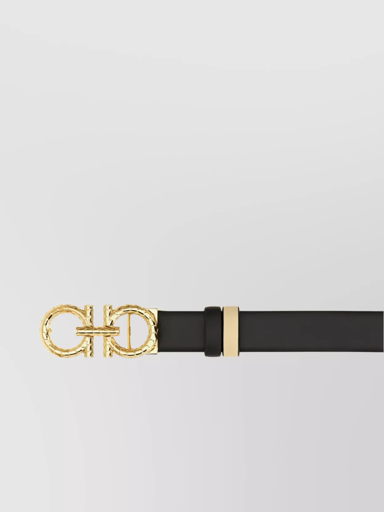 Ferragamo Reversible Adjustable Belt Gold Buckle