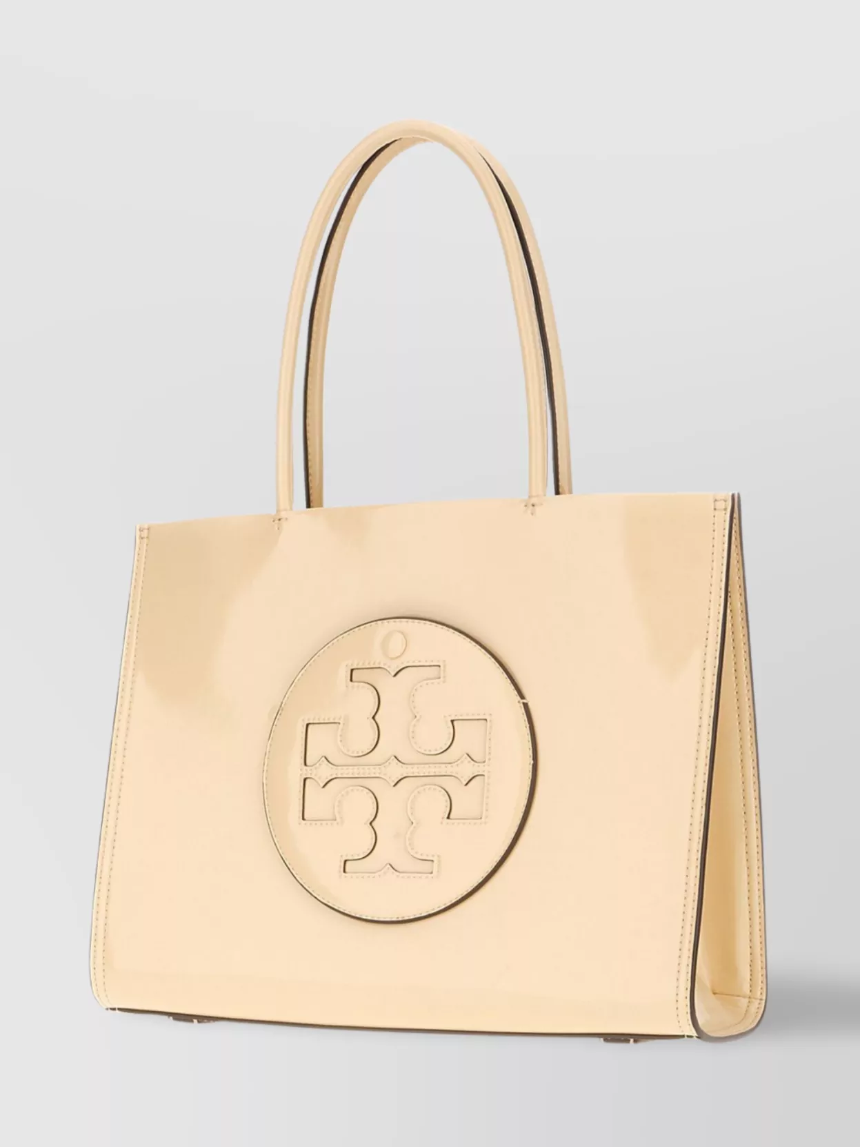 Tory Burch Cream Synthetic Leather Small Tote