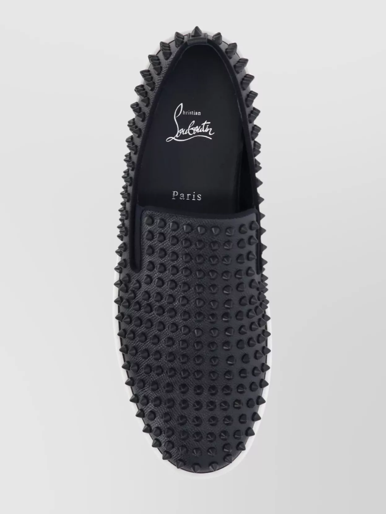CHRISTIAN LOUBOUTIN MEN'S STUDDED LEATHER SNEAKERS