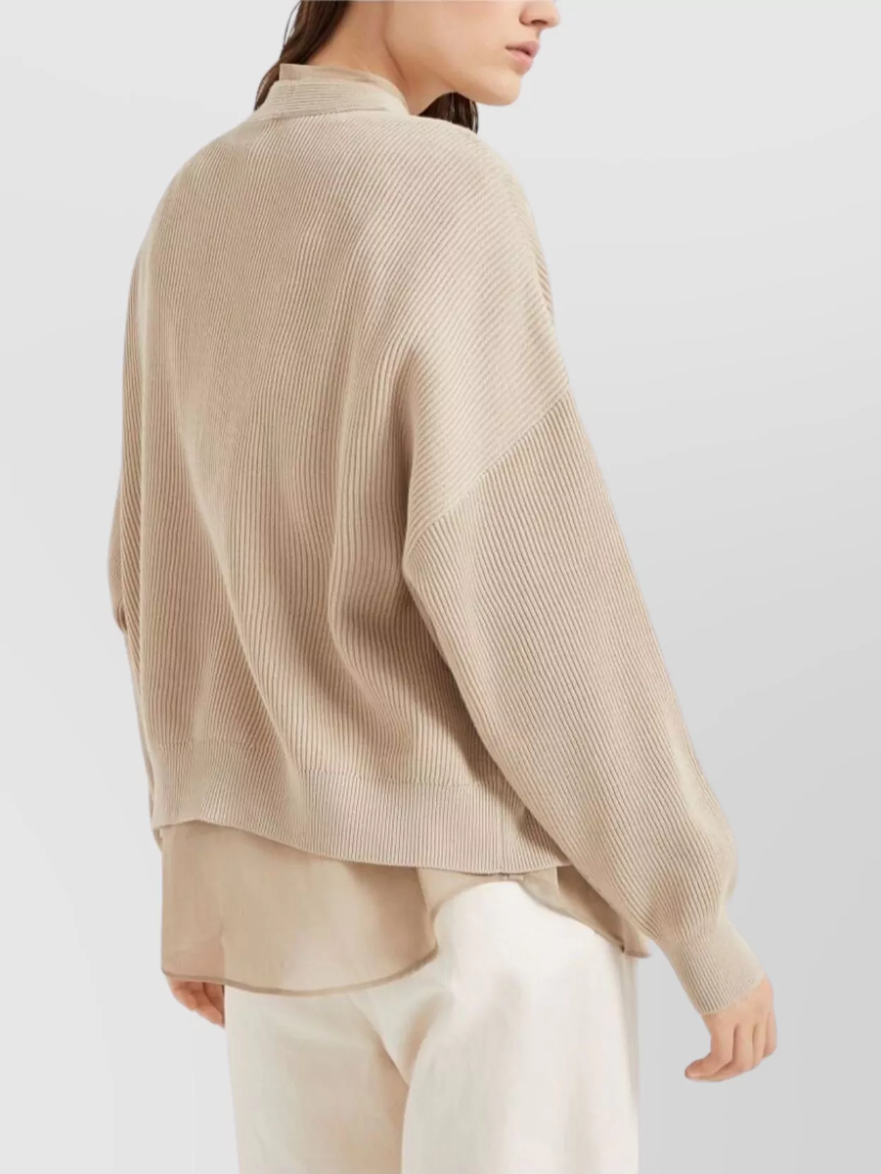 Brunello Cucinelli Cotton Cardigan With Tie Waist And Wrap Design