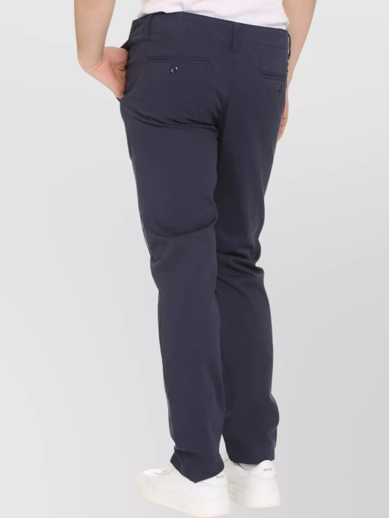 Dickies Cotton Trousers With Belt Loops And Pockets