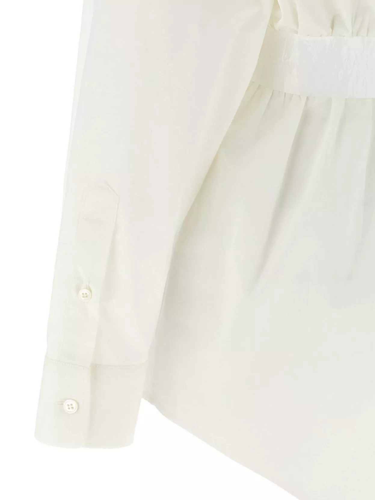 Mm6 Maison Margiela Mm6 By Maison Margiela Tailored Cotton Poplin Shirt In White
