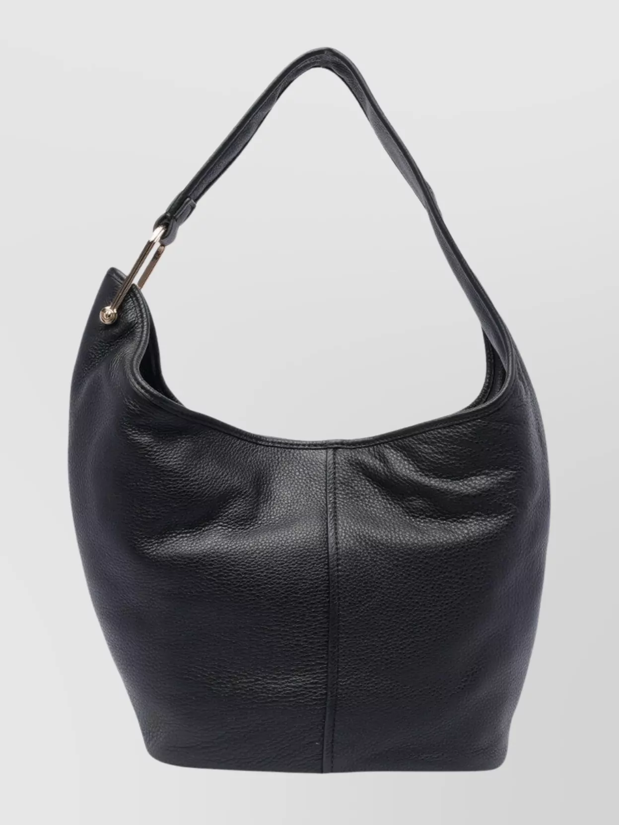 Michael Michael Kors Textured Leather Shoulder Bag With Gold-tone Hardware