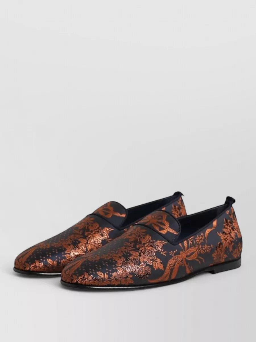 Dolce&Gabbana Floral-Pattern Slip-On Loafers