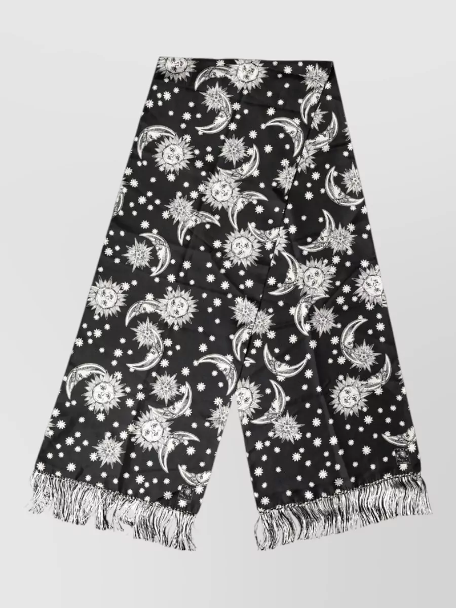 Dolce&Gabbana silk fringe scarf