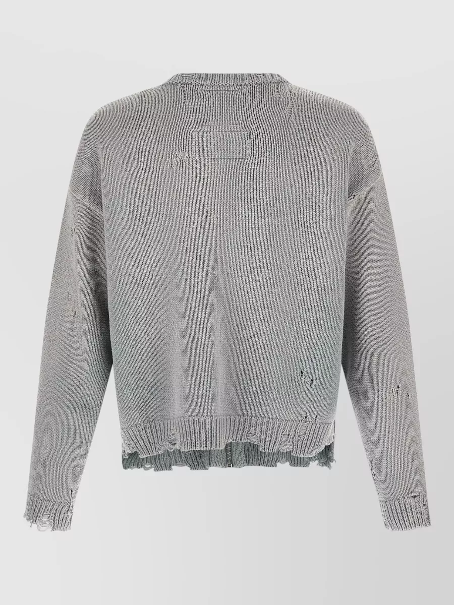 Maison Mihara Yasuhiro Jacquard Knit Zip Cardigan