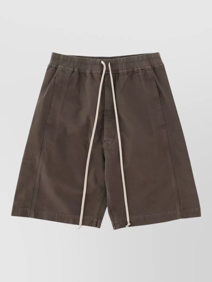 Rick Owens Drkshdw Cotton Wide Pusher Shorts