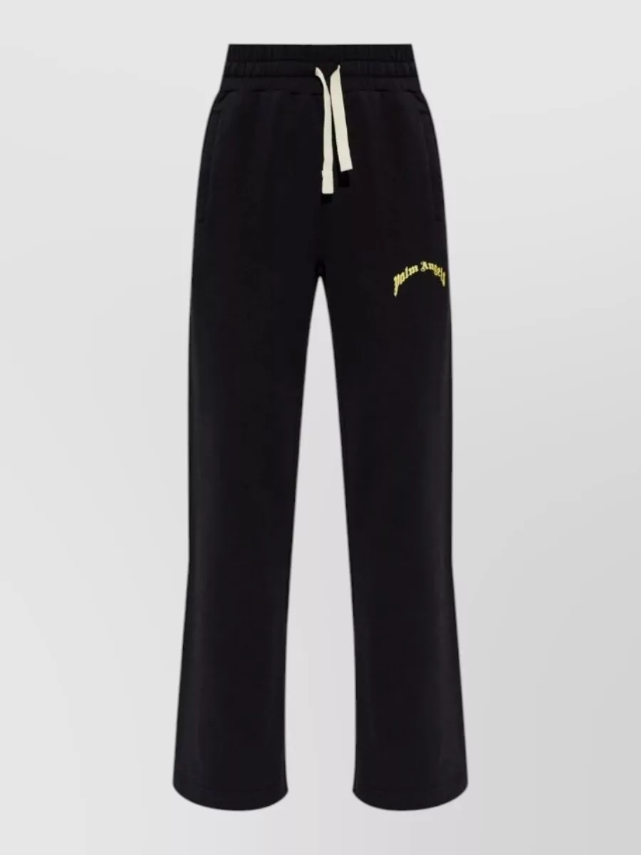 Palm Angels mini curved logo sweatpants