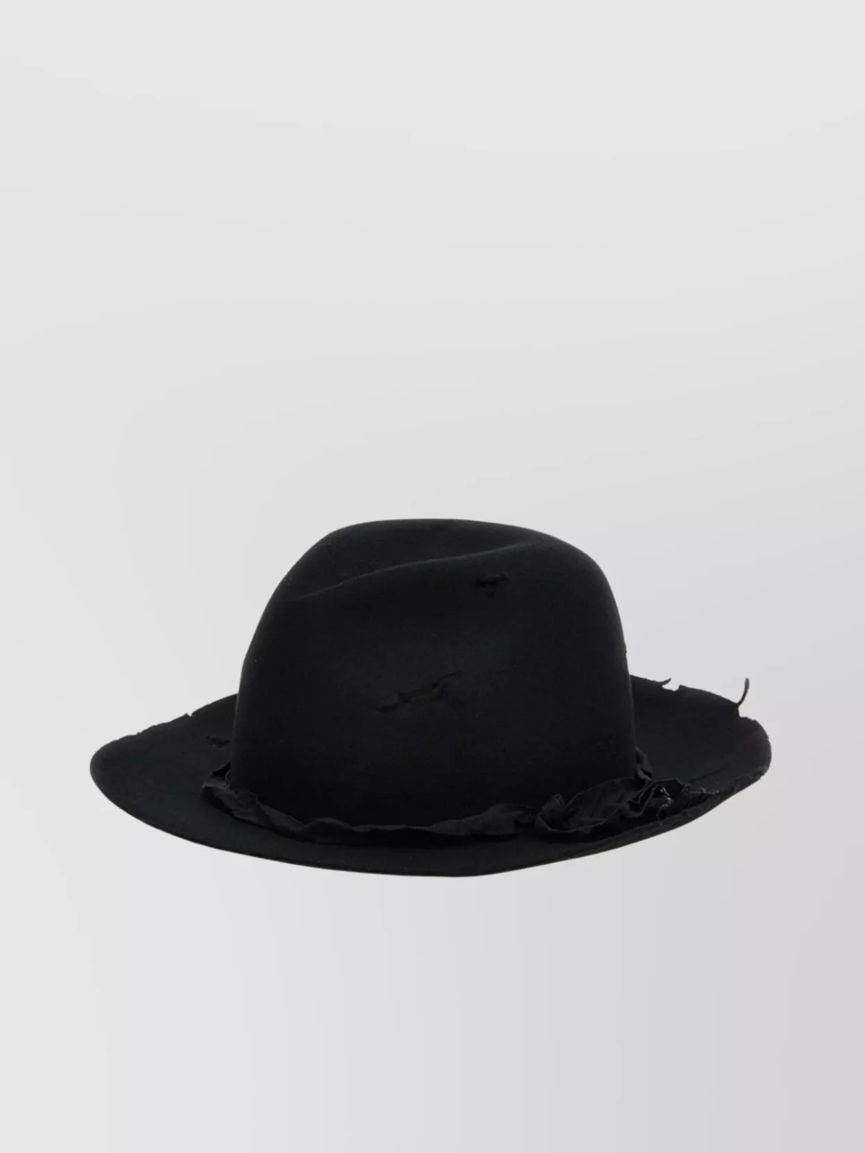 Yohji Yamamoto Ribbon Band Wide Brim Hat