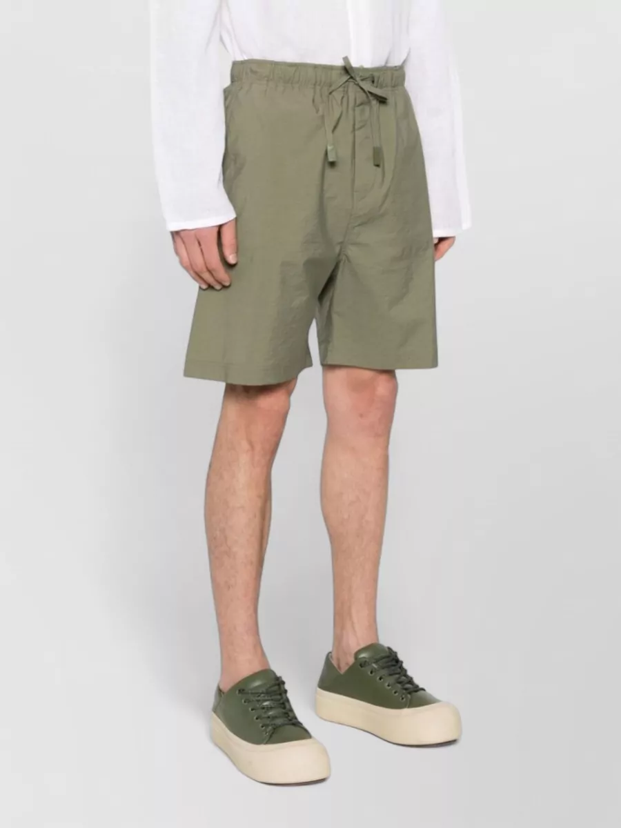 Loewe Paula's Ibiza Cotton Poplin Mid-Rise Straight-Leg Chino Shorts