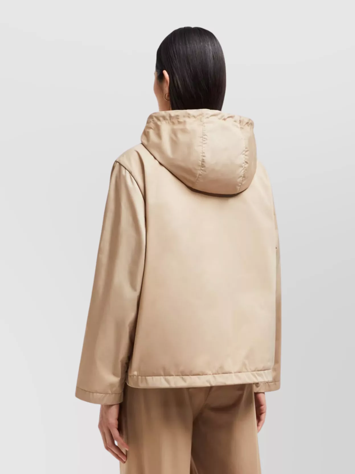 Moncler Drawstring Hem Hooded Jacket
