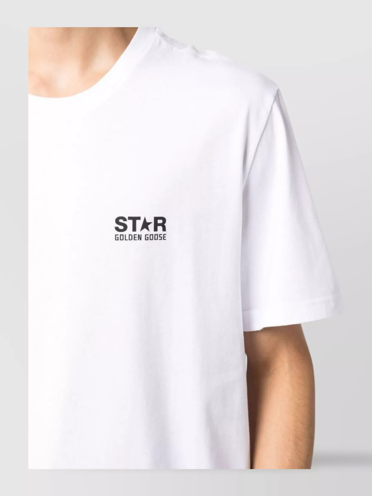 Golden Goose Journey's Crew Neck Cotton T-Shirt Star Print