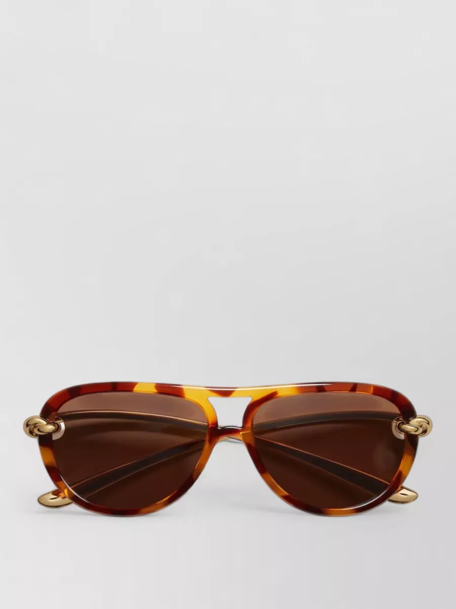 Bottega Veneta cutout aviator sunglasses