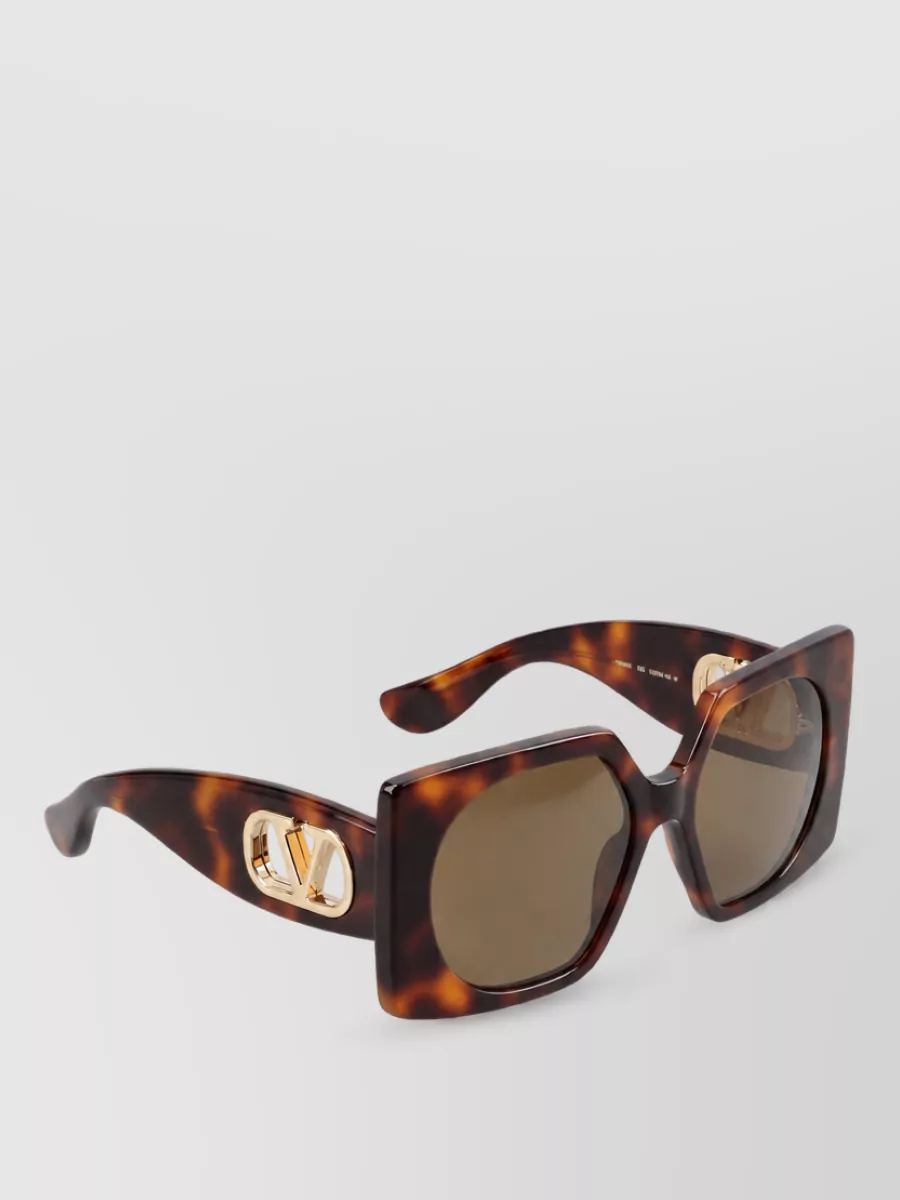 Valentino Garavani acetate rectangular sunglasses