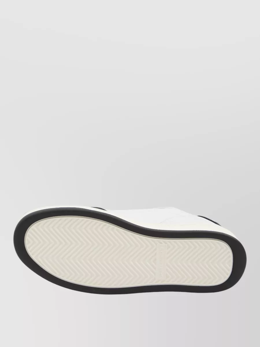 Saint Laurent Sl61 Leather Sneakers Flat Sole