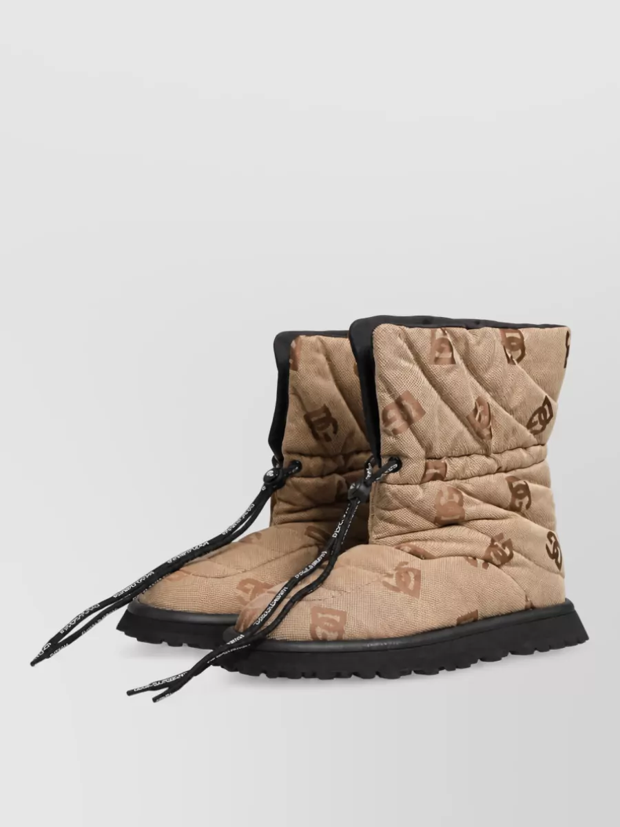 Dolce&Gabbana Logo Print Snow Boots