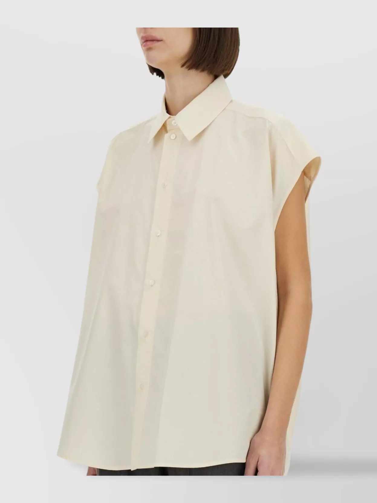 Fabiana Filippi Loose Fit Collared Neck Short Sleeves Shirt