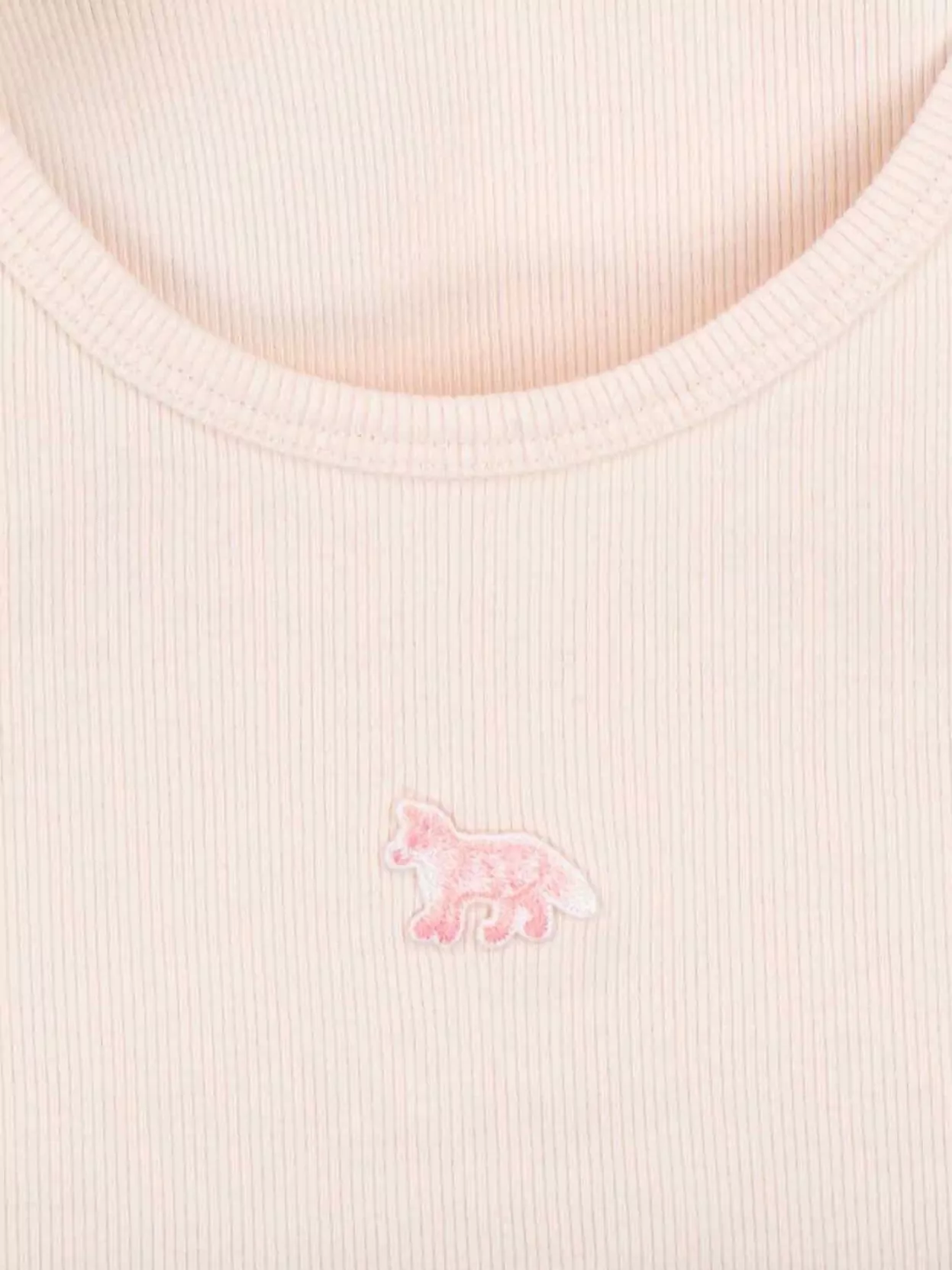 Maison Kitsuné Ribbed Sleeveless Top Design
