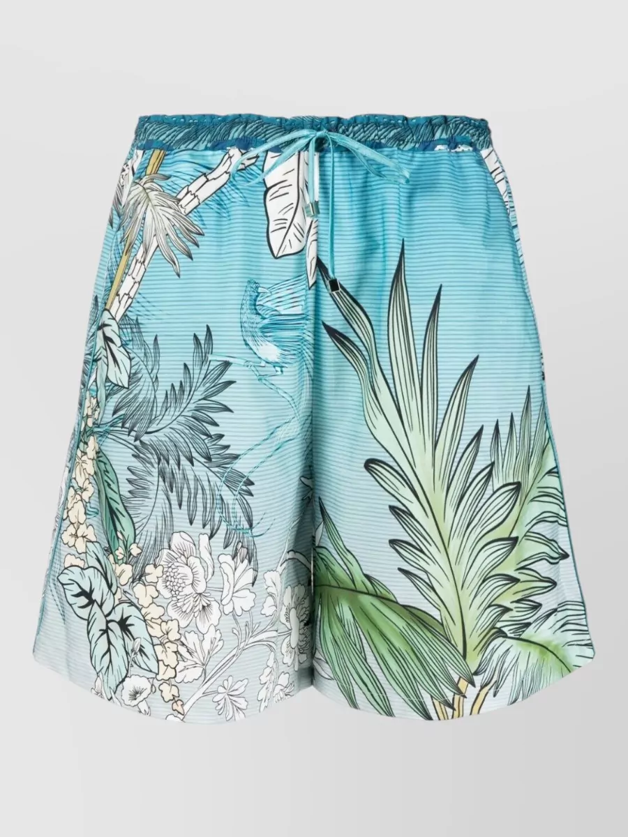 F.r.s For Restless Sleepers printed cotton knee-length shorts