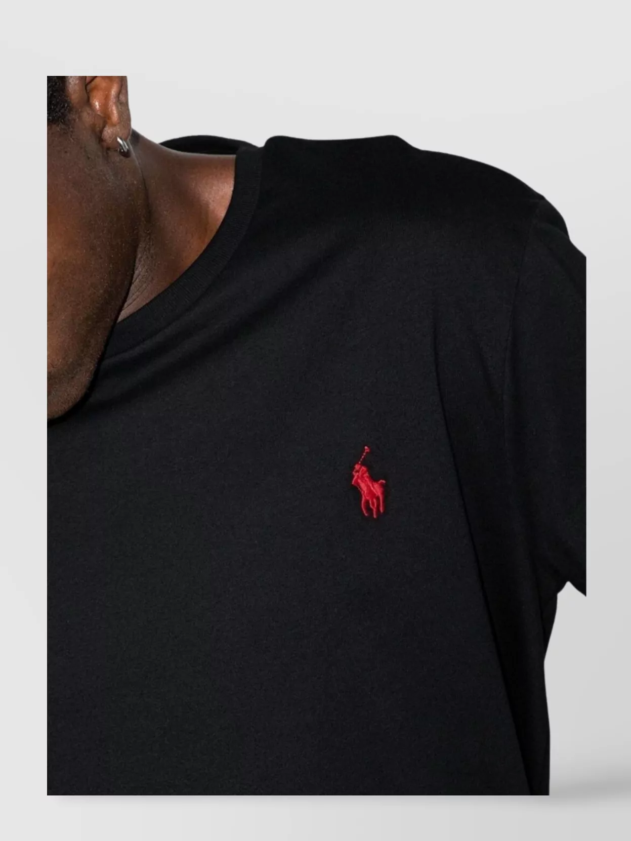 Ralph Lauren Crew Neck Logo T-Shirt With Soft Fabric