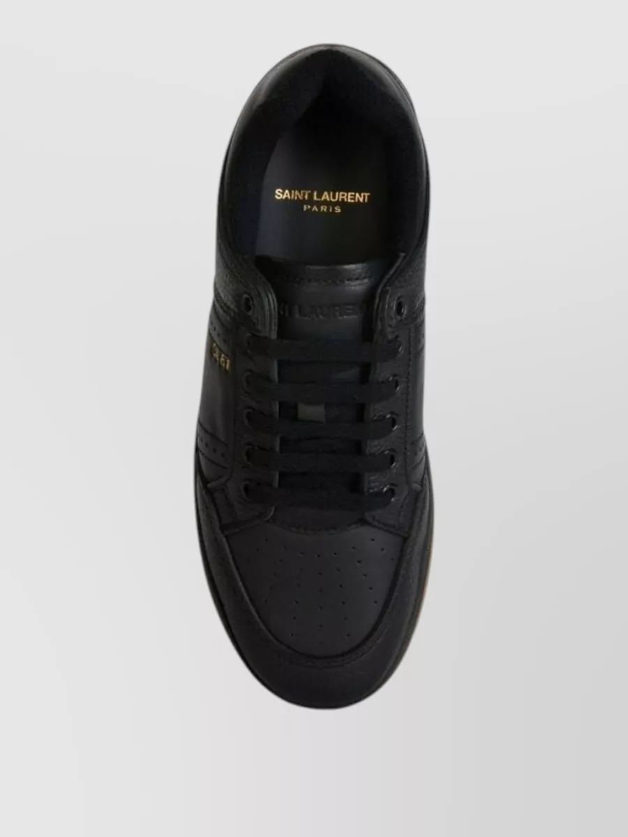 Saint Laurent Leather Low-Top Sneakers