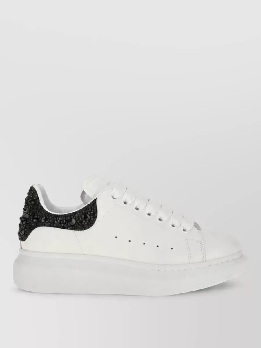 Alexander Mcqueen Calf Leather Chunky Low-Top Sneakers