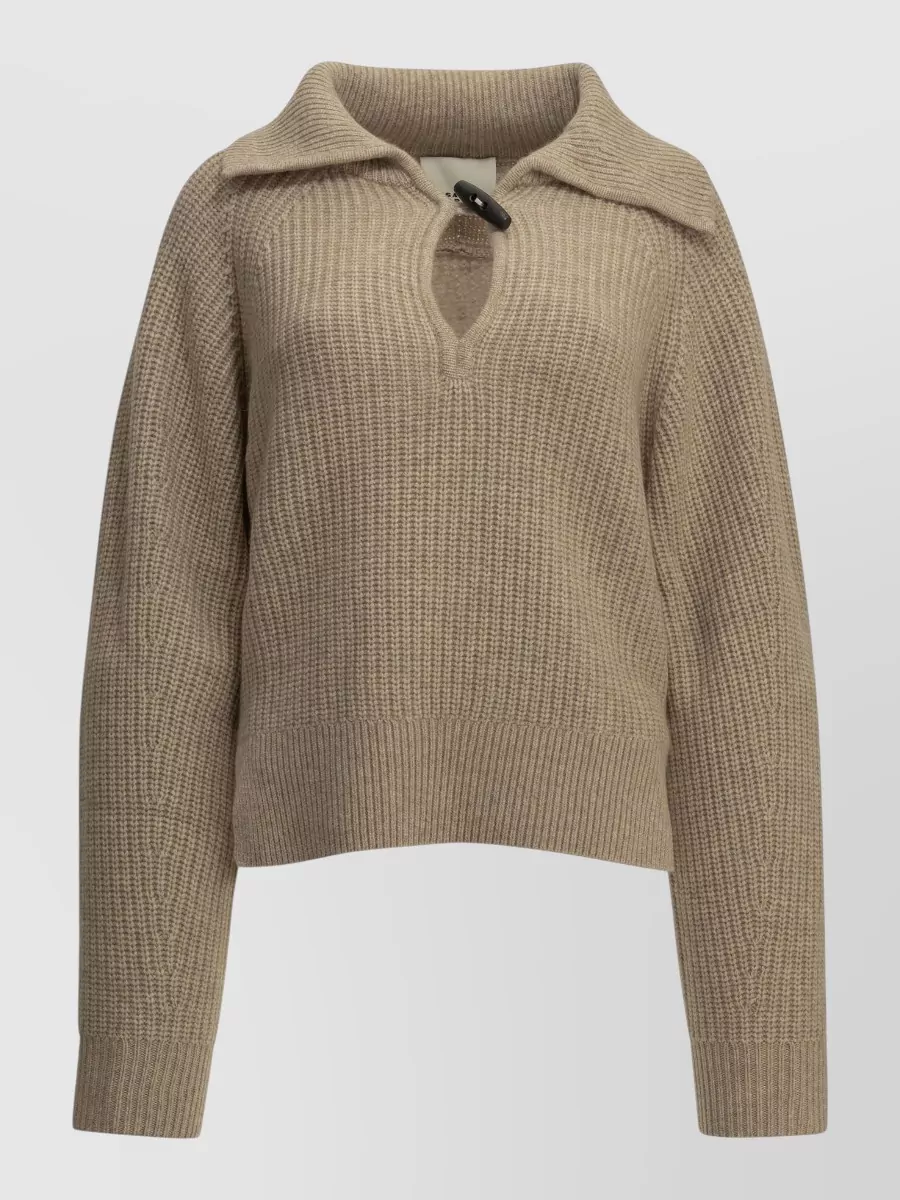Isabel Marant cashmere merino wool polo sweater
