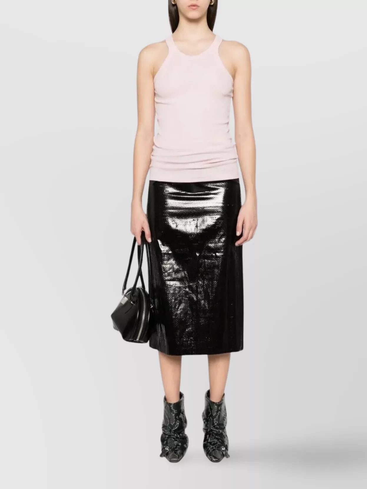 Sportmax Silk Cotton Racerback Tank Top