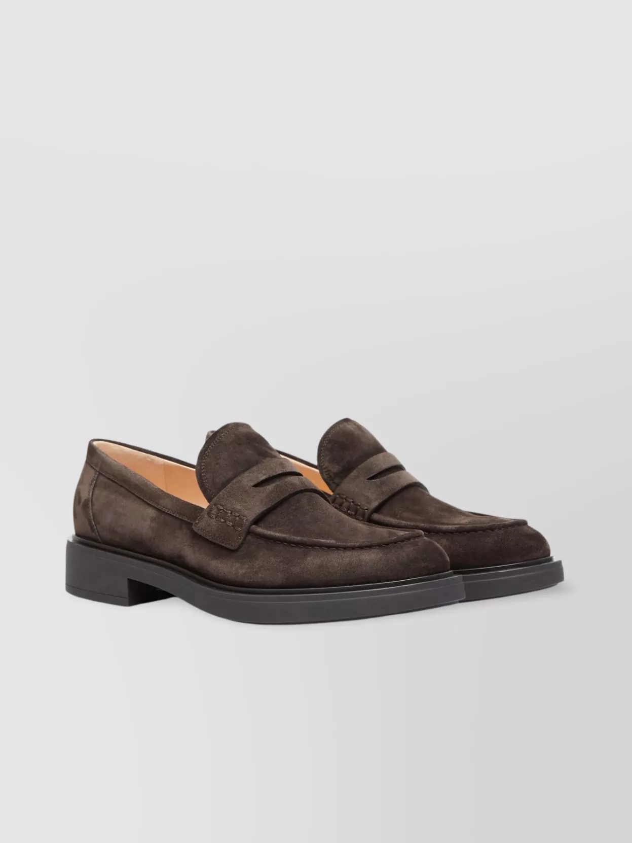 Gianvito Rossi Loafers With Penny Strap And Round Toe
