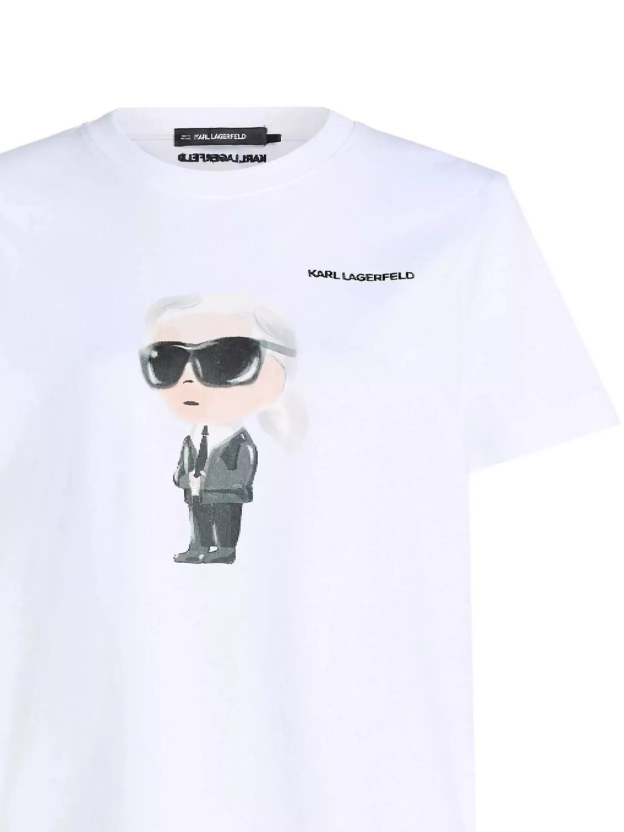 Karl Lagerfeld White Organic Cotton Logo T Shirt