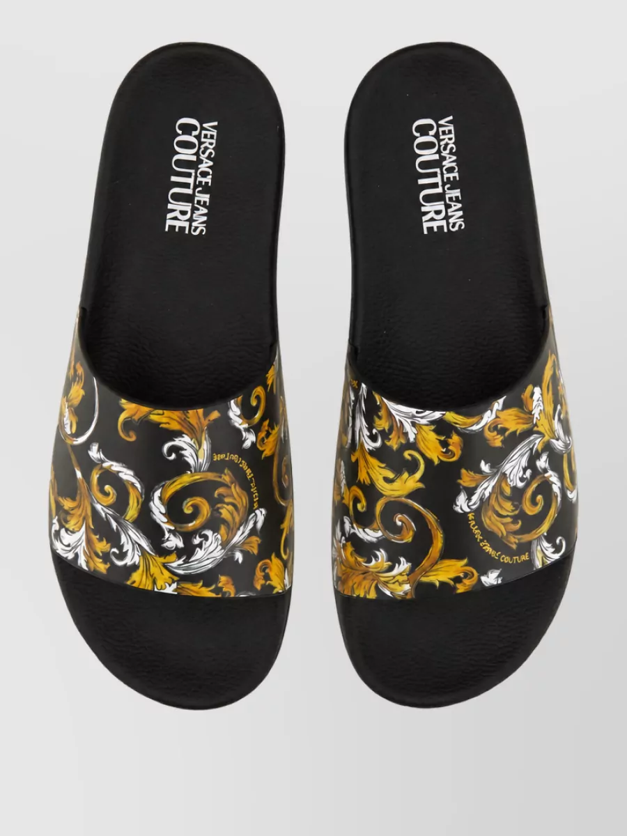 Versace Jeans Couture Logo-Print Slides