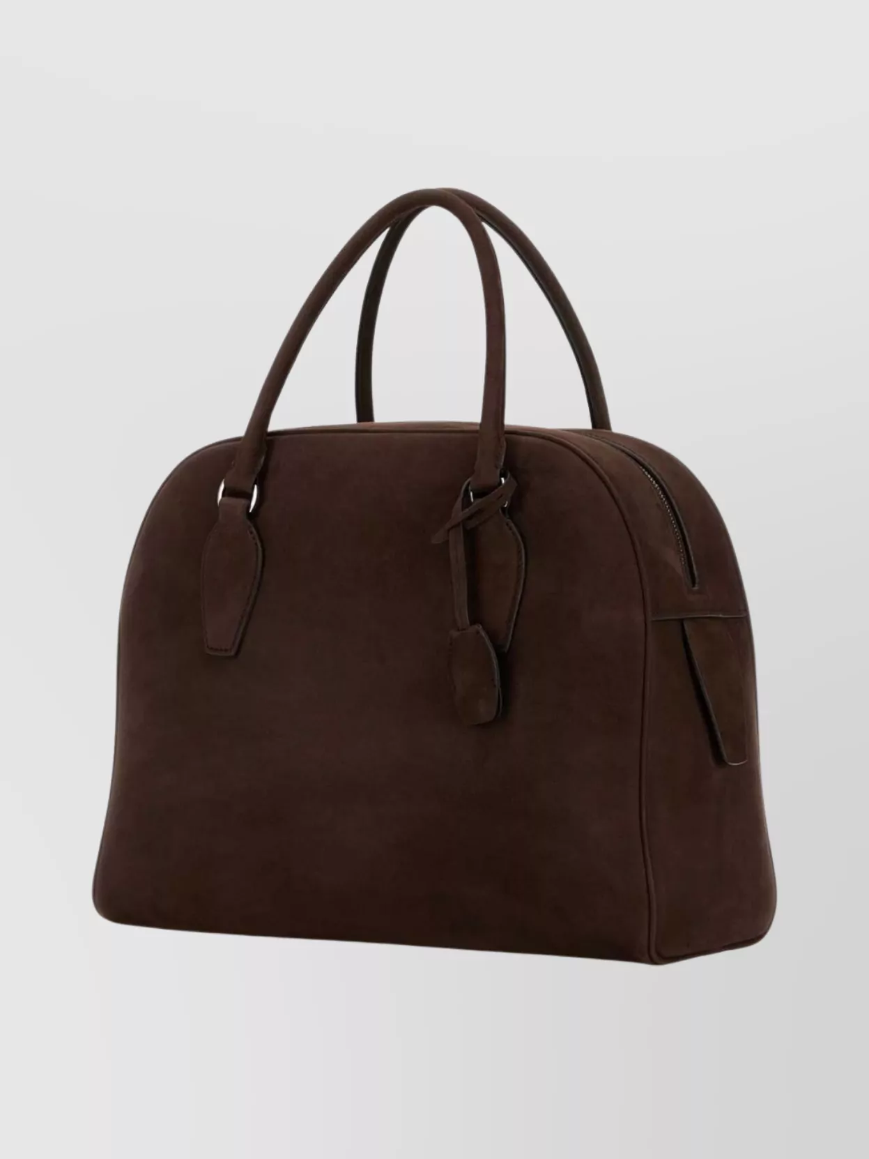 The Row Suede India 12 Handbag With Metal Lock