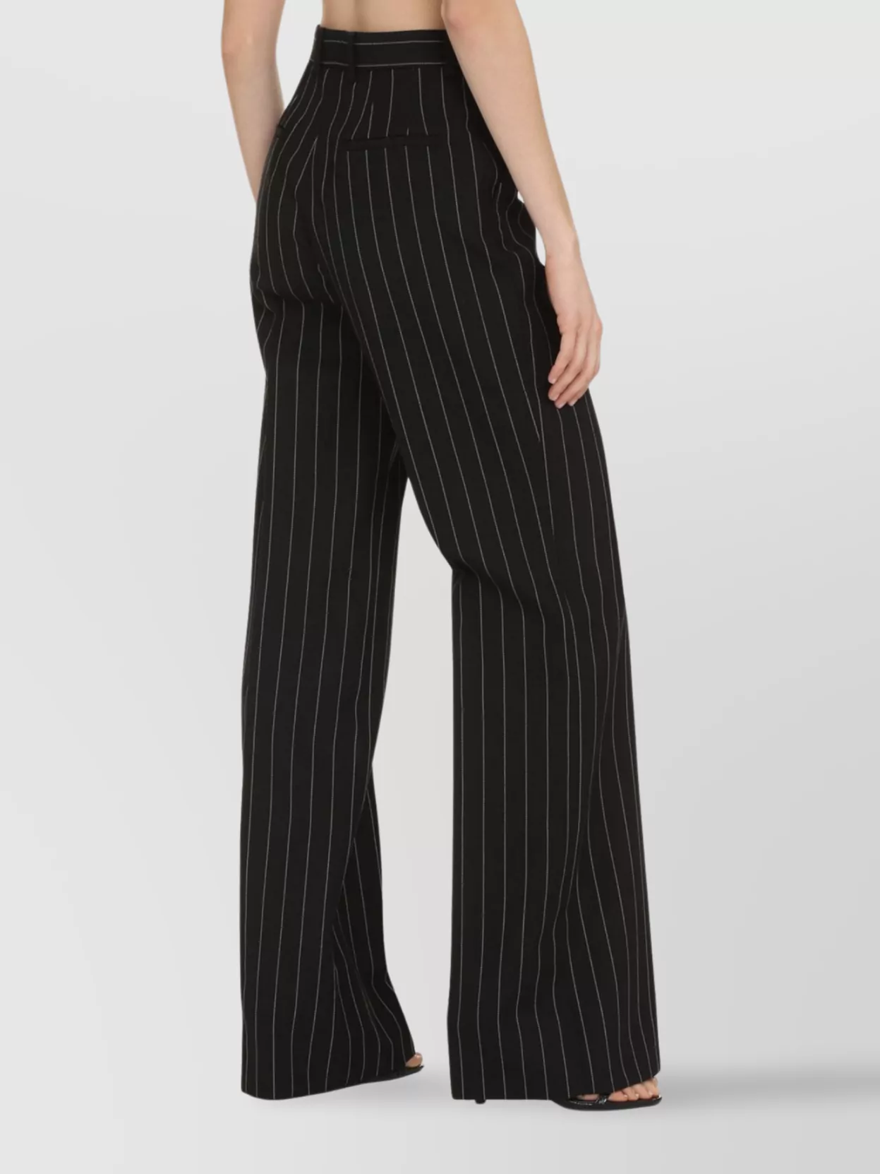 DOLCE & GABBANA PINSTRIPE PATTERN WOOL TROUSERS