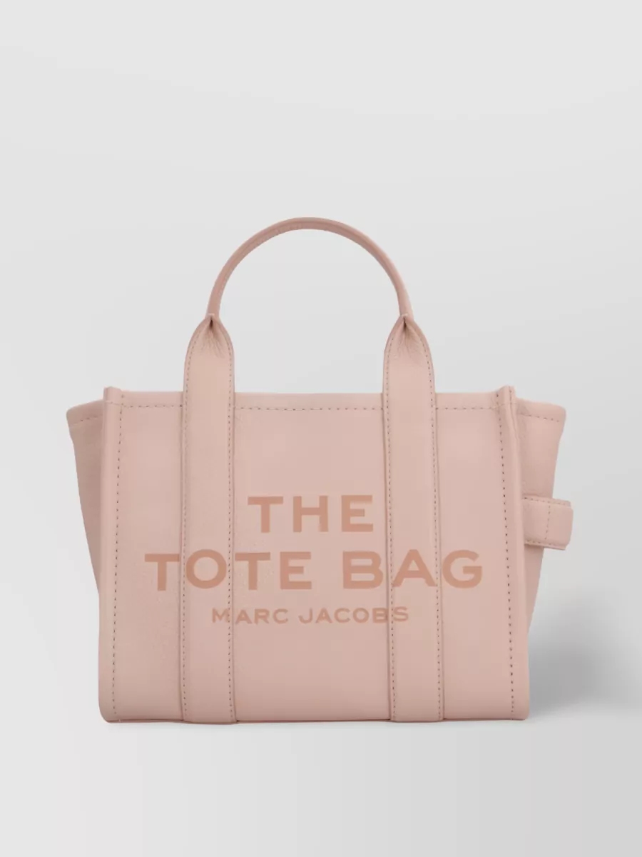 Shop Marc Jacobs The Leather Tote Small Bag In Cream