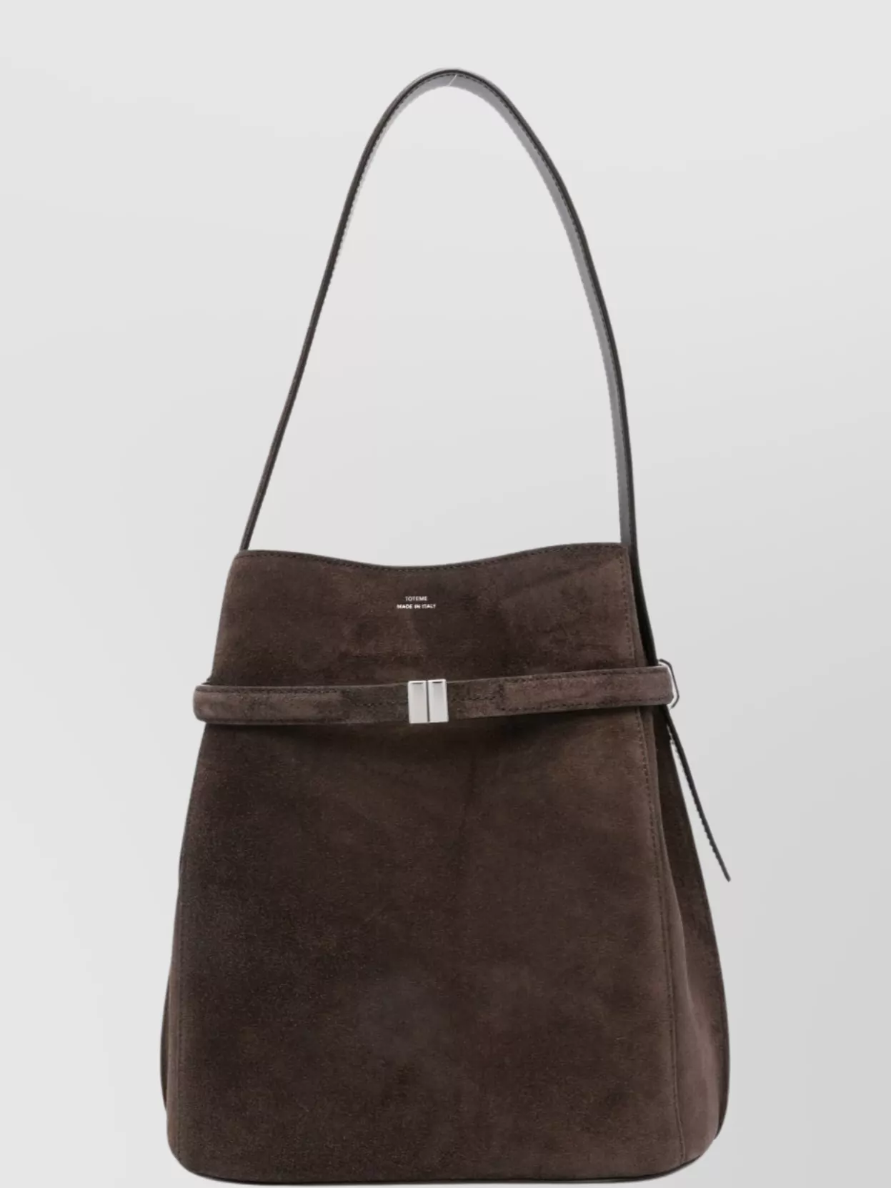 Totême Suede Leather Bucket Bag Adjustable Strap