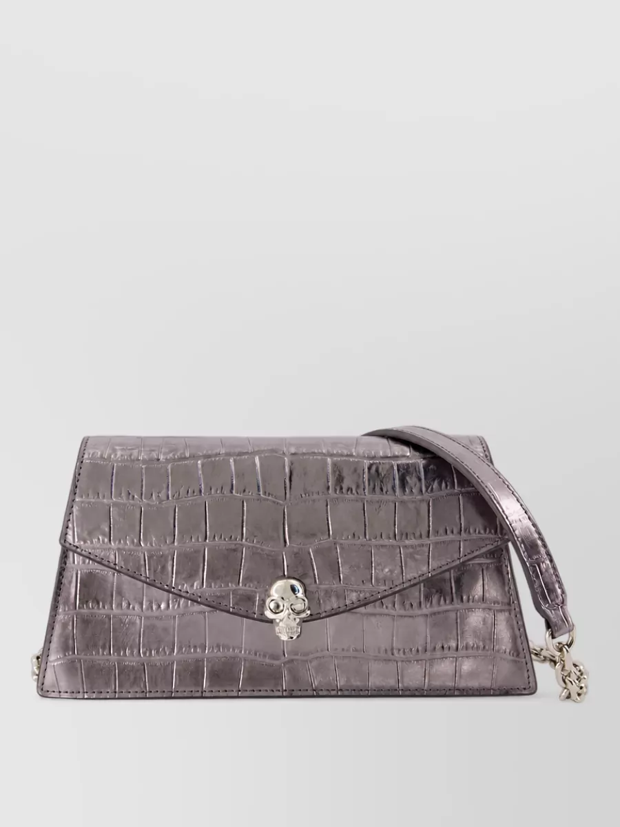 Alexander McQueen skull mini leather shoulder bag